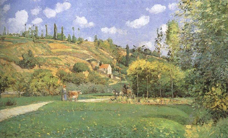 Camille Pissarro Cattle woman oil painting picture